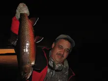 User submitted picture: The boss man and my fish.